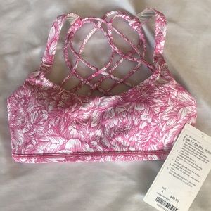 lululemon athletica Pink Floral Bra